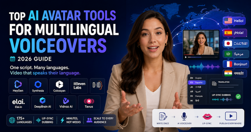Top AI Avatar Tools for Multilingual Voiceovers: 9 Winners